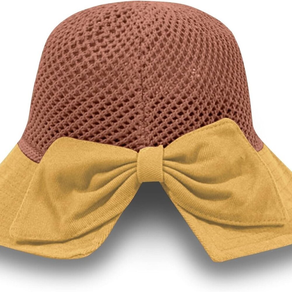 Women's Wide Brim Straw Sun Hat UPF 50+ Packable UV Protection Beach Fashion